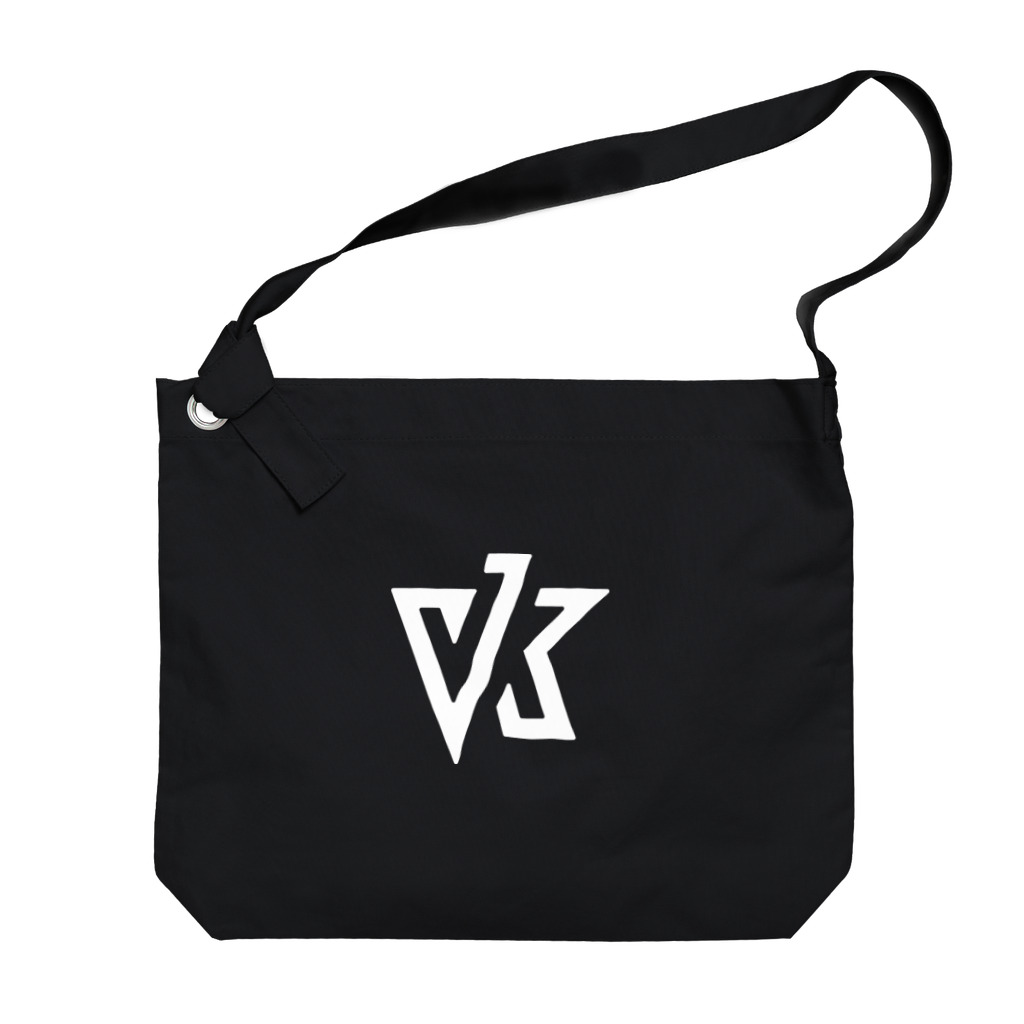 Vektor,Inc.のVK ロゴ ホワイト ビッグショルダーバッグ