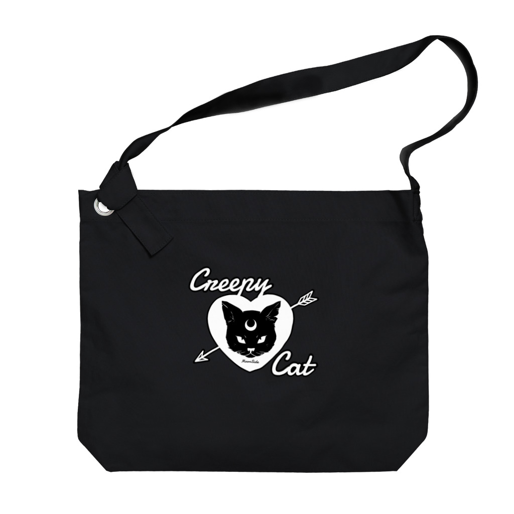 IENITY　/　MOON SIDEの【MOON SIDE】 Creepy Cat #Black Ver.2 ビッグショルダーバッグ
