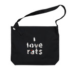 Springsky shopのI LOVE RATS ビッグショルダーバッグ