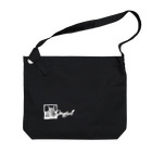 .JUICY-SHOP. | JOYFULのJOYFUL | Sphinx Cat | Left Bottom | Positive white Big Shoulder Bag