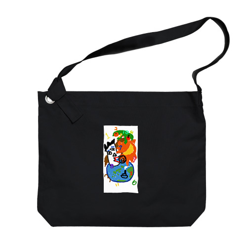 気ままにお絵描き Big Shoulder Bag