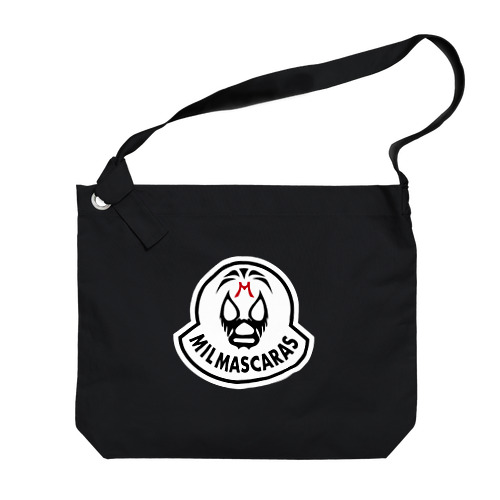 MIL MASCARAS-ミル・マスカラス ワッペン型ロゴ Big Shoulder Bag
