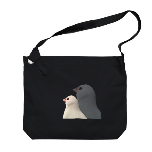 文鳥ちゃん[悟り] Big Shoulder Bag