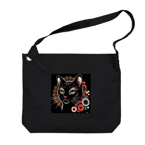 歌舞伎な黒猫君 ビッグショルダーバッグ