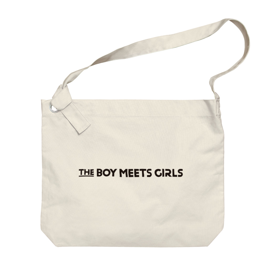 THE BOY MEETS GIRLSのロゴビッグショルダーバッグ（黒文字） ビッグショルダーバッグ