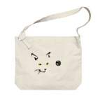 無真獣73号の簡潔なる猫の布かばん・明色向け Big Shoulder Bag