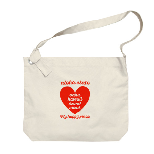 aloha state (ハート) Big Shoulder Bag