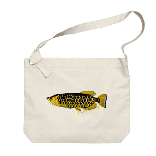金色のお魚 Big Shoulder Bag