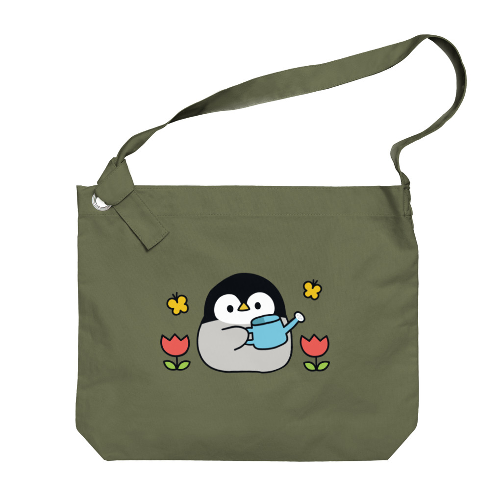 DECORの心くばりペンギン　春ver. Big Shoulder Bag