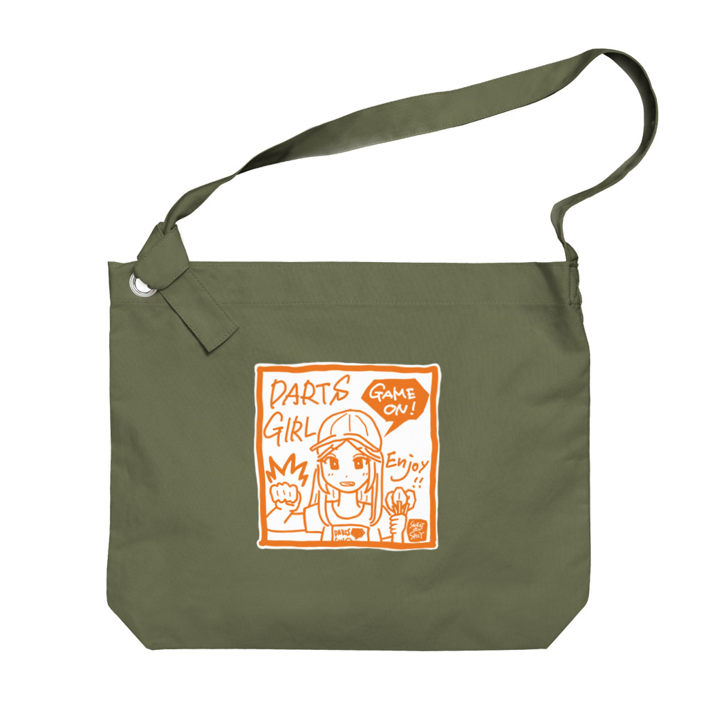 SWEET＆SPICY 【 すいすぱ 】ダーツのGAME ON!　【SPICY ORANGE】 Big Shoulder Bag