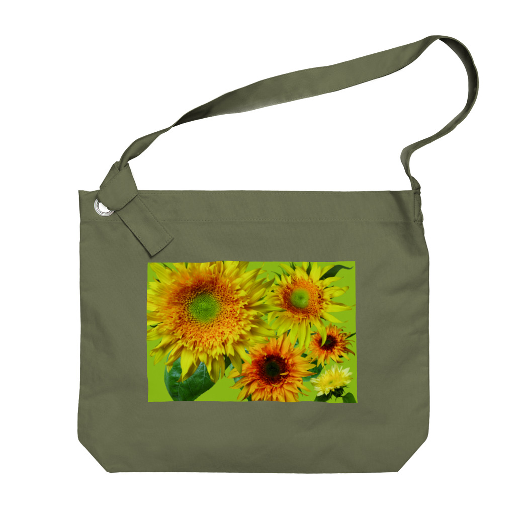 flower & Plants Edenのヒマワリ-003 Big Shoulder Bag