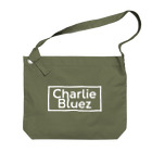Charlie Bluez StoreのCharlieBluezロゴデザイン ビッグショルダーバッグ