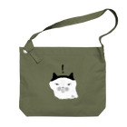 多分ねこのおかっぱ猫！ Big Shoulder Bag