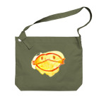 sakanamiのフトアゴbaby - orange Big Shoulder Bag