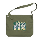 kisschipaのkisschipa(グリーン) ビッグショルダーバッグ