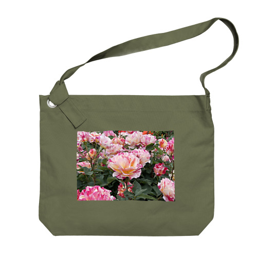 ピンクの薔薇② Big Shoulder Bag