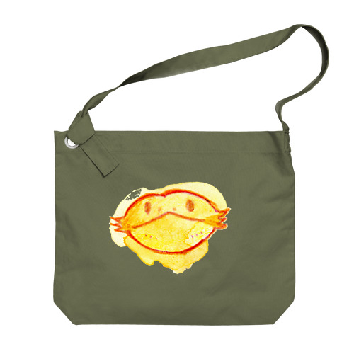フトアゴbaby - orange Big Shoulder Bag