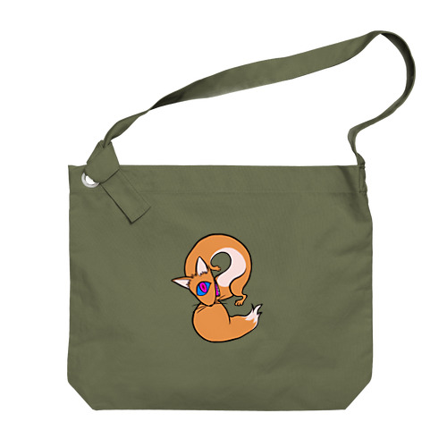 単眼管狐ﾁｬﾝ Big Shoulder Bag