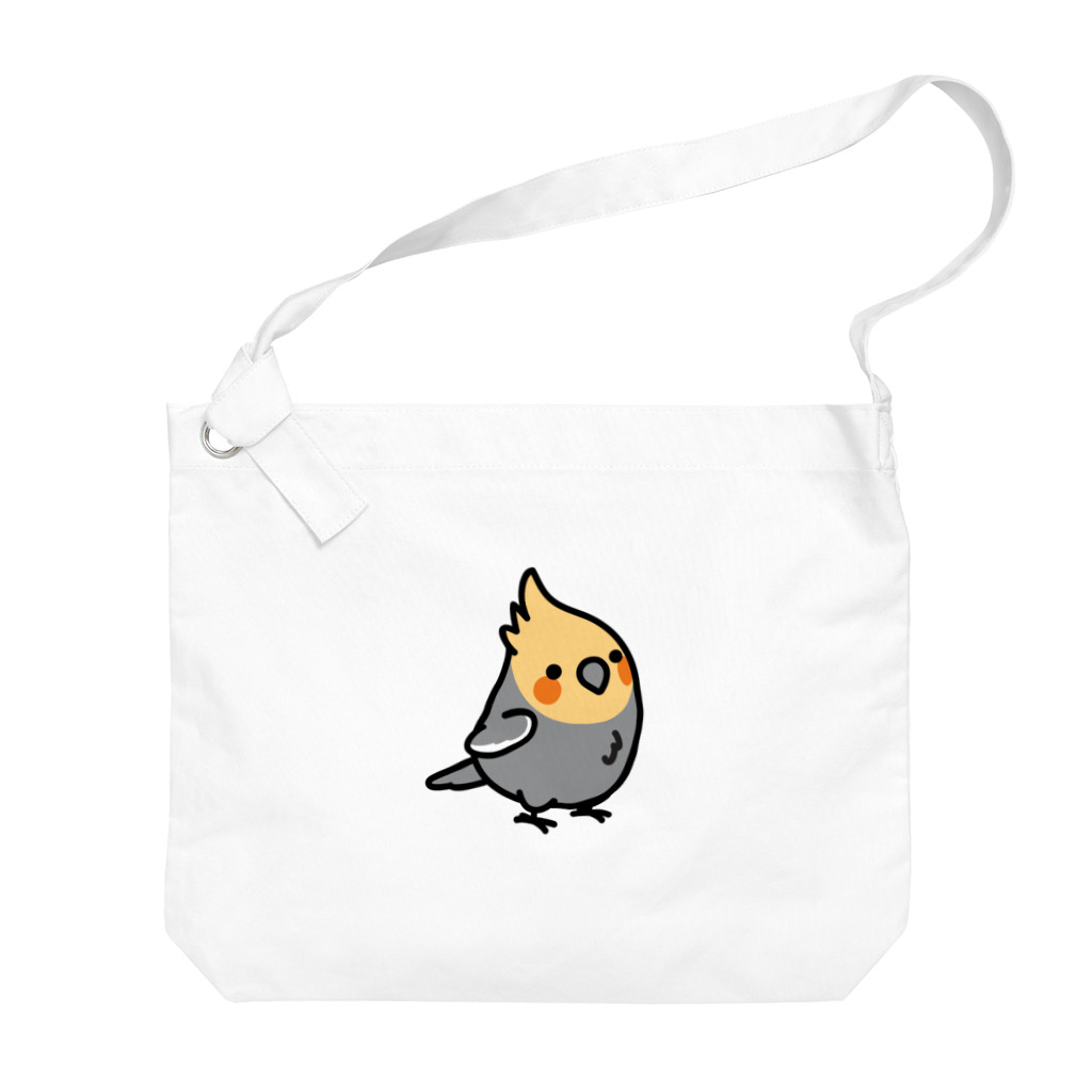 Cody the LovebirdのChubby Bird オカメインコ Big Shoulder Bag