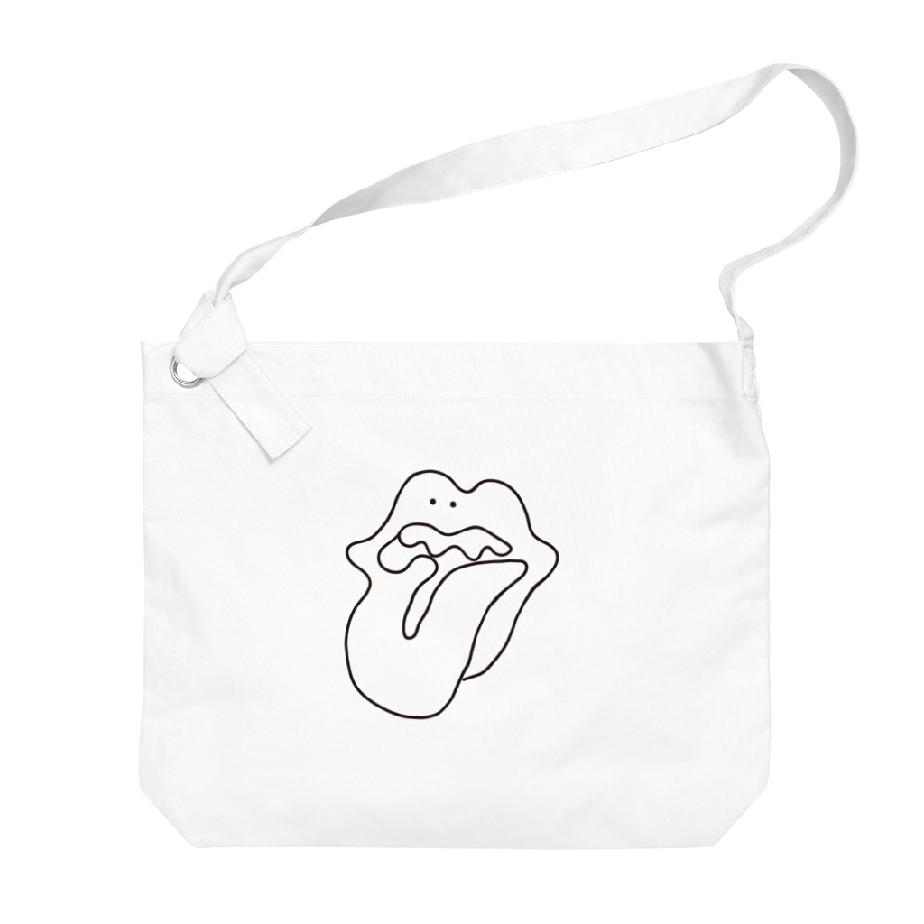 ぐにゃんじROCKのぐにゃっとしたくち Big Shoulder Bag