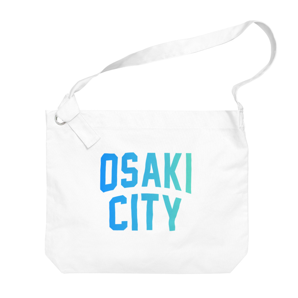 JIMOTO Wear Local Japanの大崎市 OSAKI CITY　ロゴブルー Big Shoulder Bag