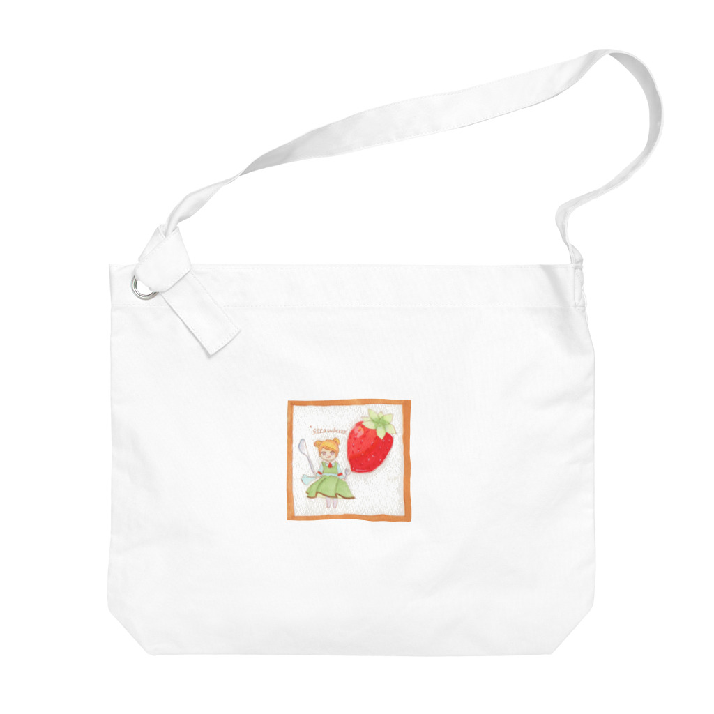 アウトドア&カフェ 甘酸辛苦 kansanshinkuのstrawberry Big Shoulder Bag