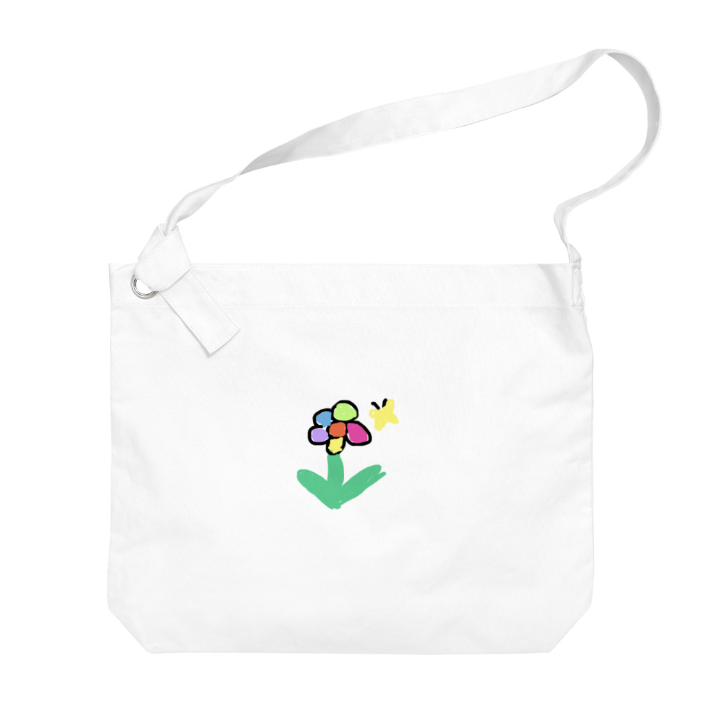 ykmr00のお花とちょうちょさん Big Shoulder Bag