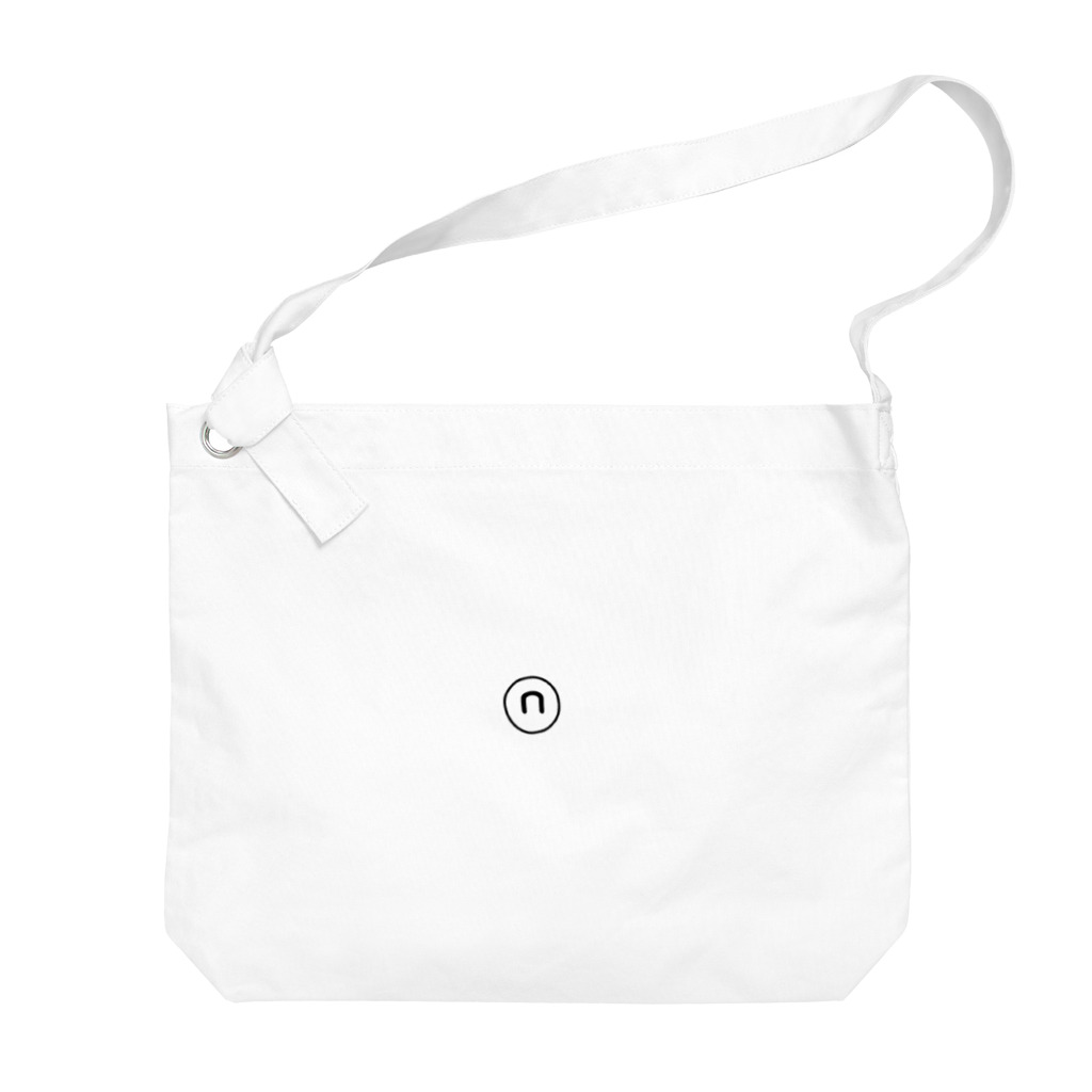 アシノコユビのワンポイントノラ Big Shoulder Bag