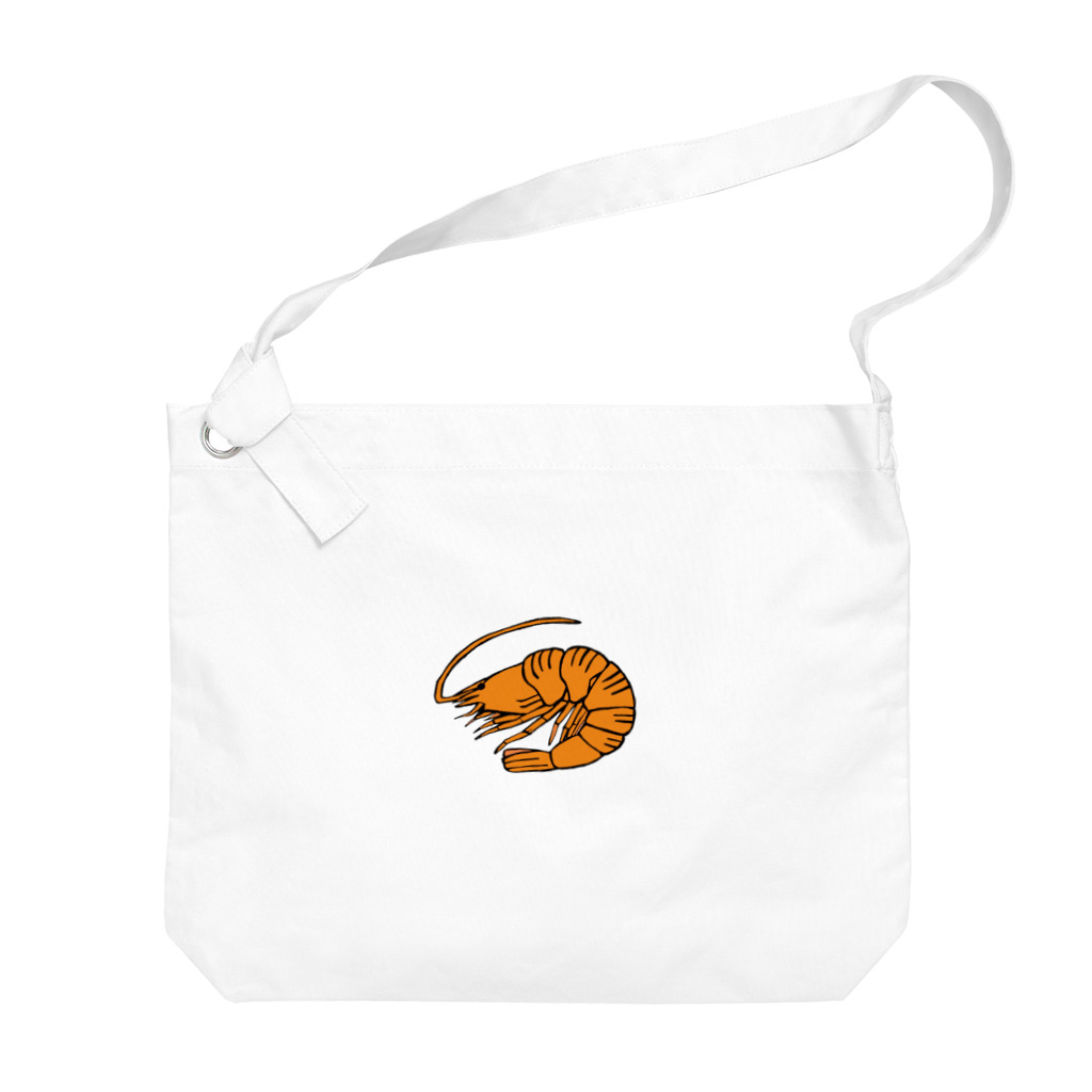 OGNdesignの海老　エビ　shrimp　NO.36 Big Shoulder Bag
