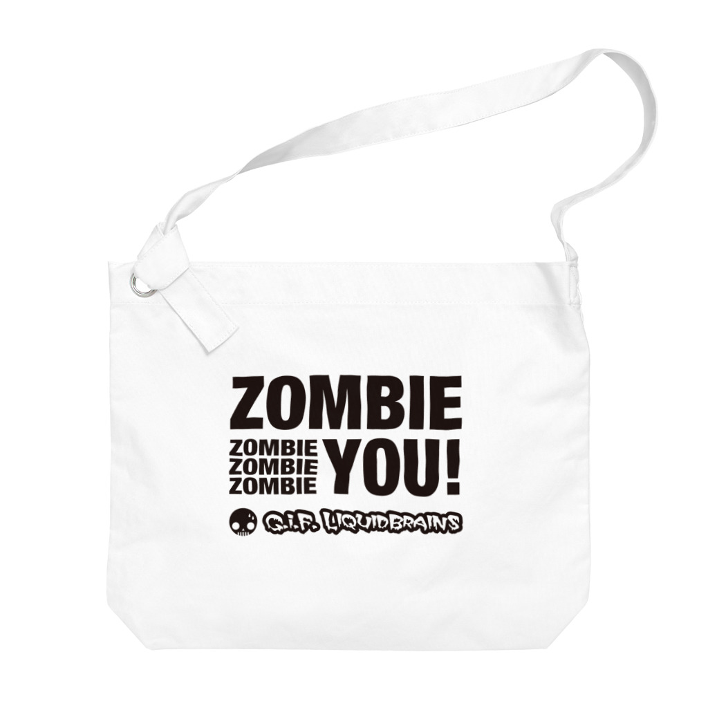 KohsukeのZombie You! (black print) ビッグショルダーバッグ