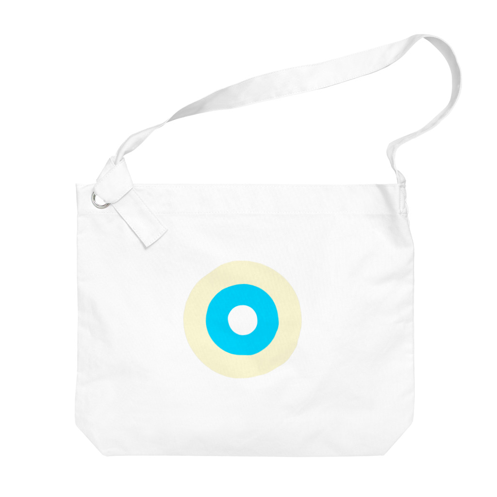 CORONET70のサークルa・クリーム・水色2・白 Big Shoulder Bag