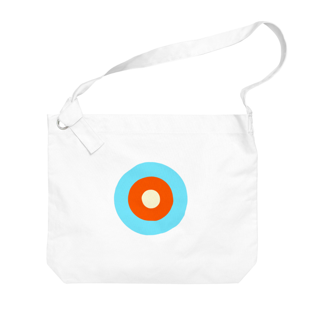 CORONET70のサークルa・水色3・オレンジ・クリーム Big Shoulder Bag
