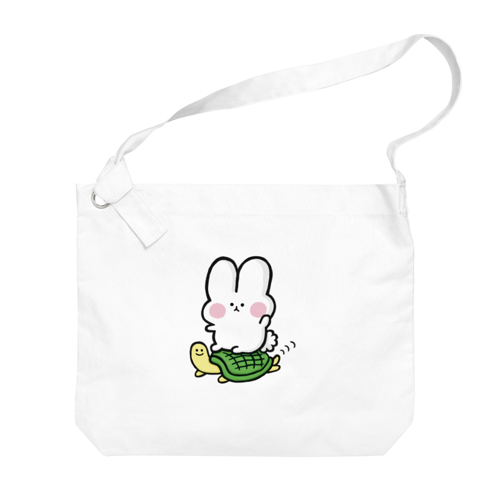 残業うさぎ🐰🌸の残業うさぎと「かめくん」 Big Shoulder Bag