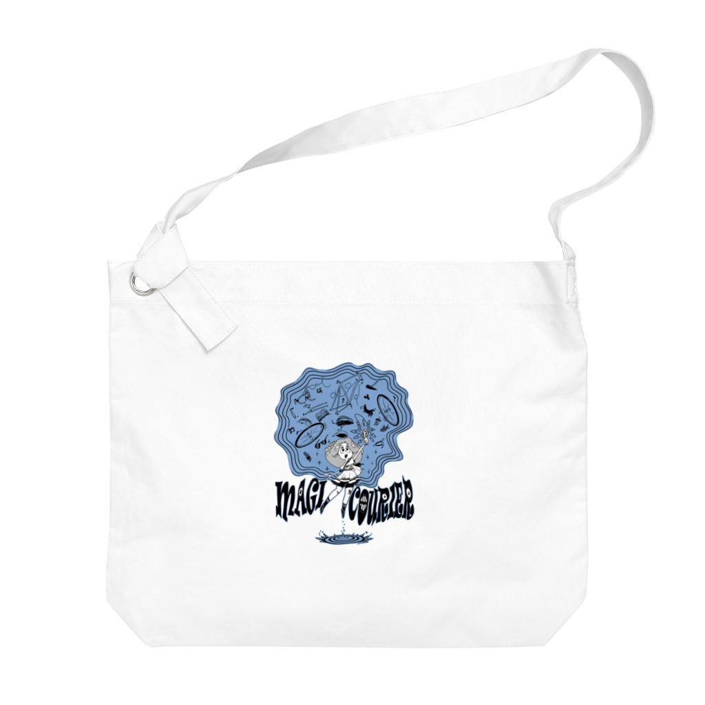 nidan-illustrationの“MAGI COURIER” blue #1 Big Shoulder Bag