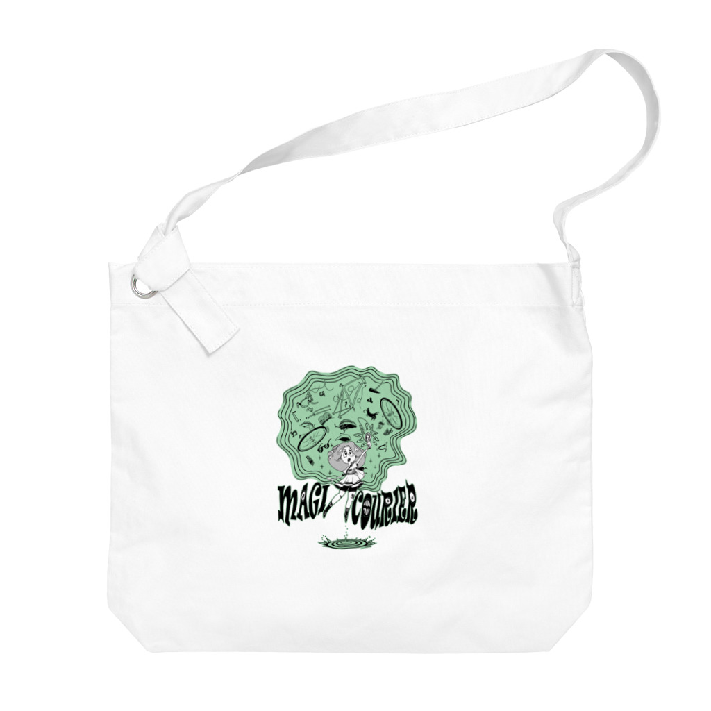 nidan-illustrationの“MAGI COURIER” green #1 Big Shoulder Bag