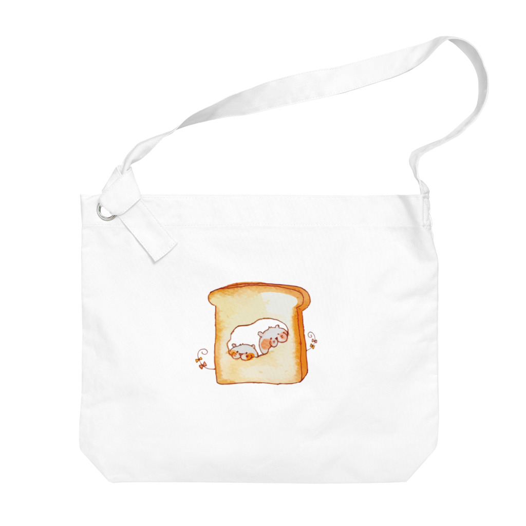 nikokoのデカパンチュウ(食パン) Big Shoulder Bag