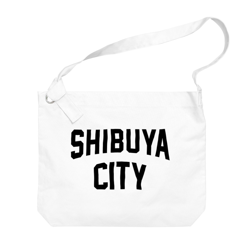JIMOTO Wear Local Japanの渋谷区 SHIBUYA WARD ロゴブラック ビッグショルダーバッグ