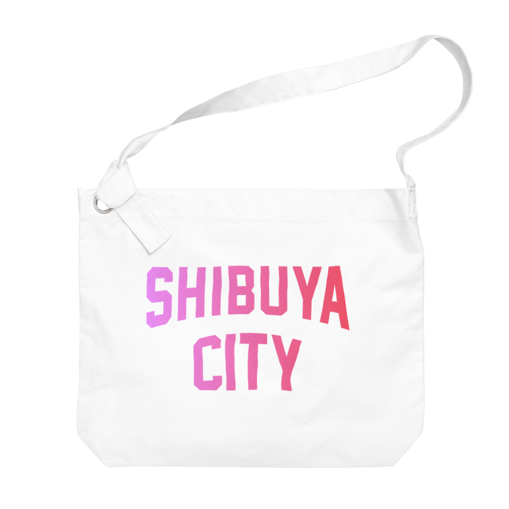 JIMOTO Wear Local Japanの渋谷区 SHIBUYA WARD ロゴピンク ビッグショルダーバッグ