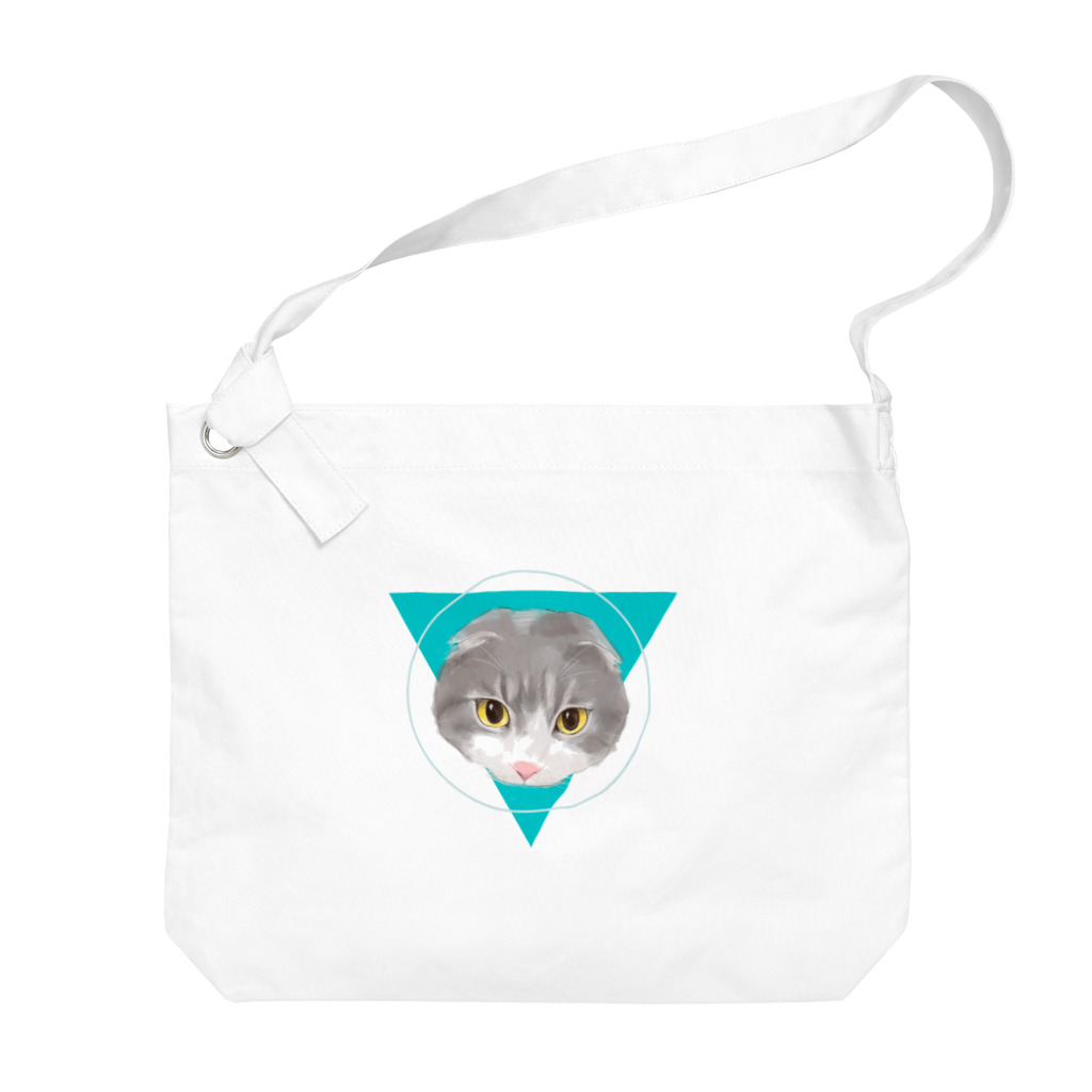 Kuwazuru’s ShopのLove cats-スコティッシュフォールド- Big Shoulder Bag