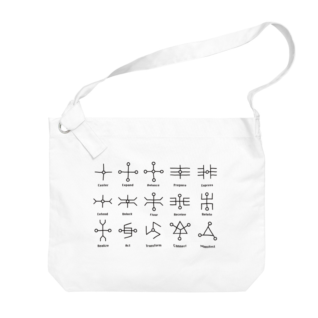 metao dzn【メタヲデザイン】の神聖回路　Sacred Circuitry（bk） Big Shoulder Bag