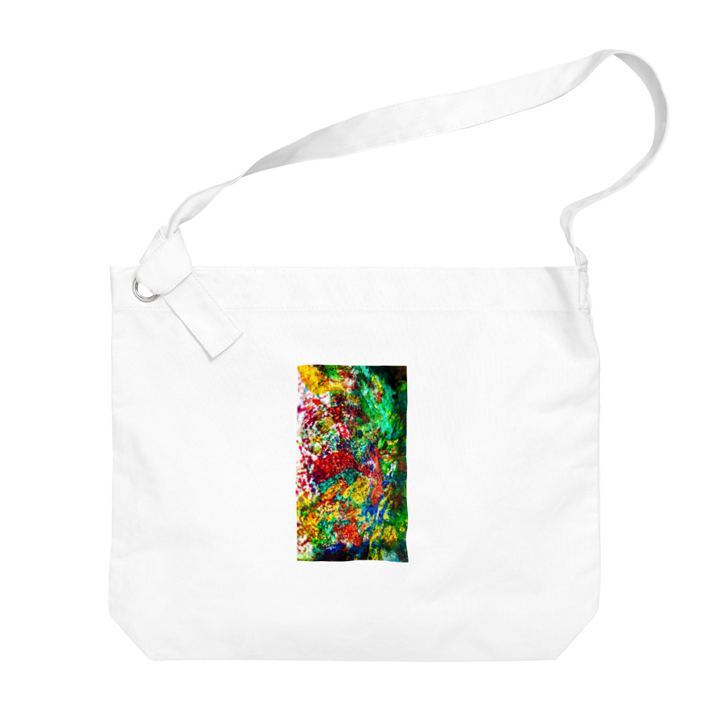 yutu00(ゆつぜろぜろ)の絵画の花 Big Shoulder Bag