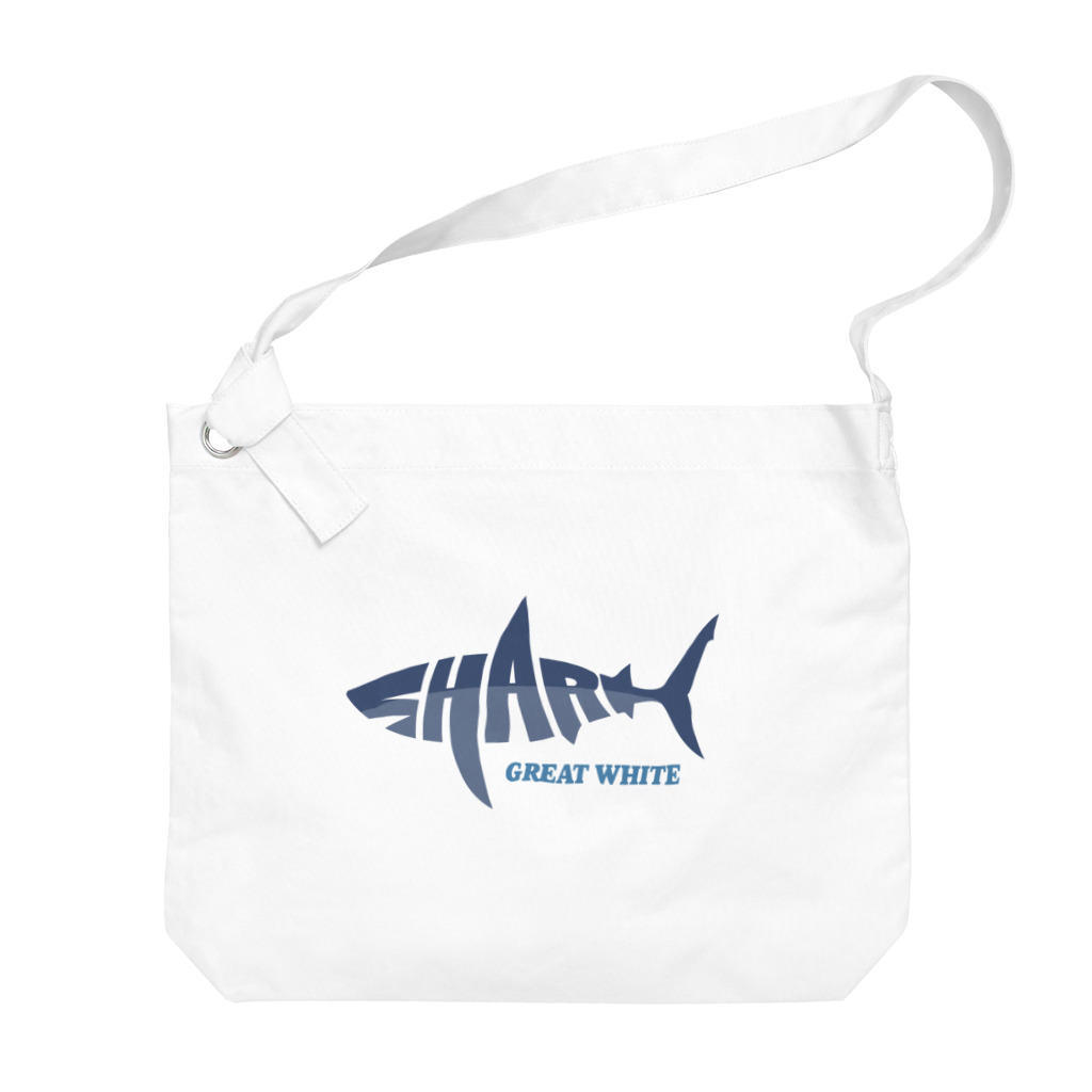 kg_shopのSHARK -Logo Style- ビッグショルダーバッグ