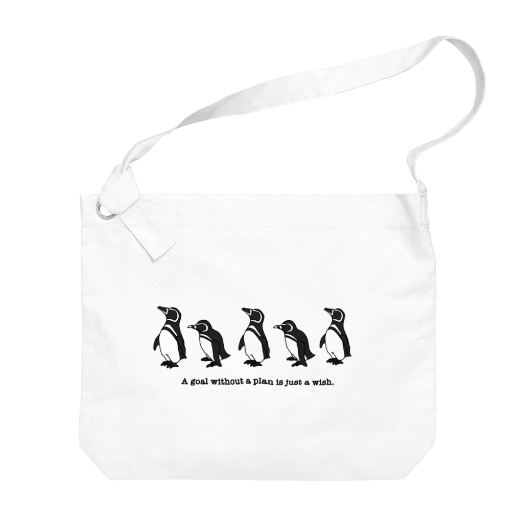 Cubのおえかきグッズ。のマゼランペンギン Big Shoulder Bag
