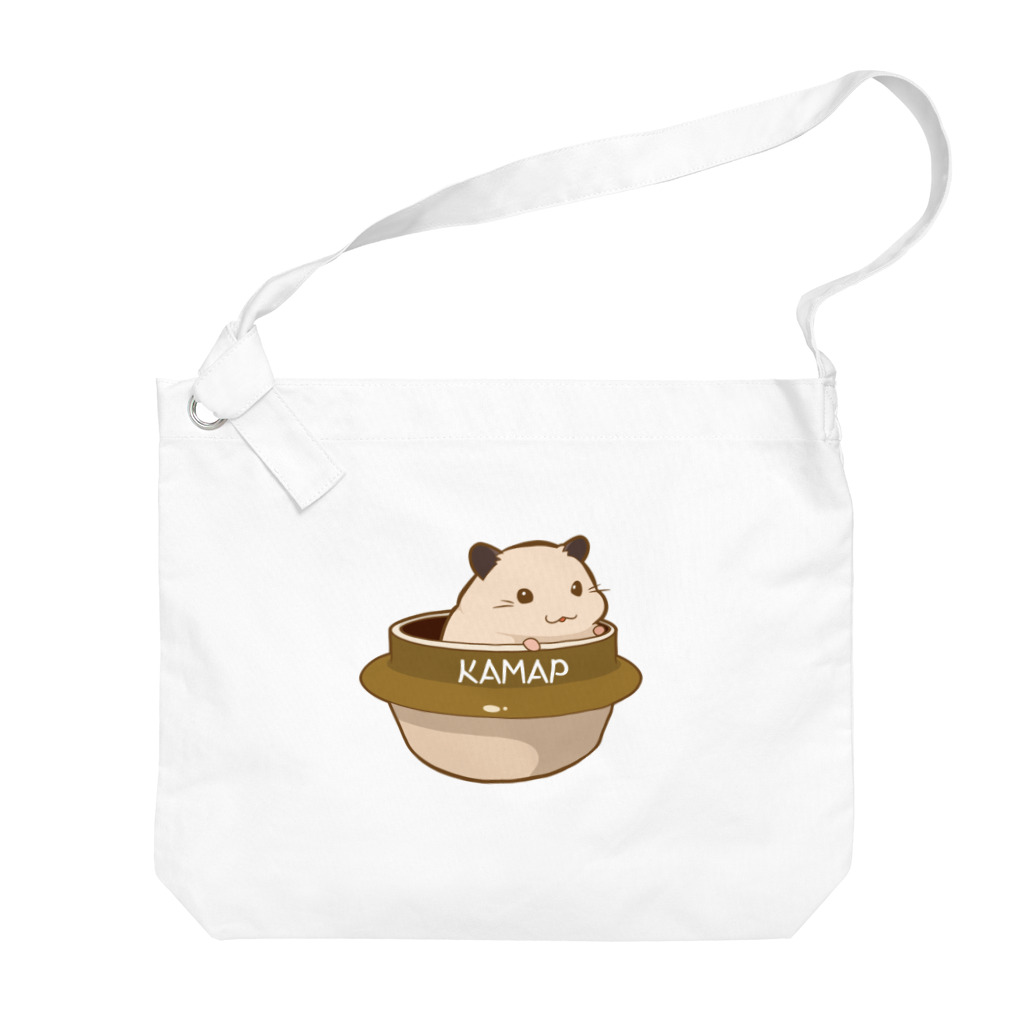 KAMAP ＆ Ricaの【KAMAP】釜タク乗りのキンクマくん Big Shoulder Bag