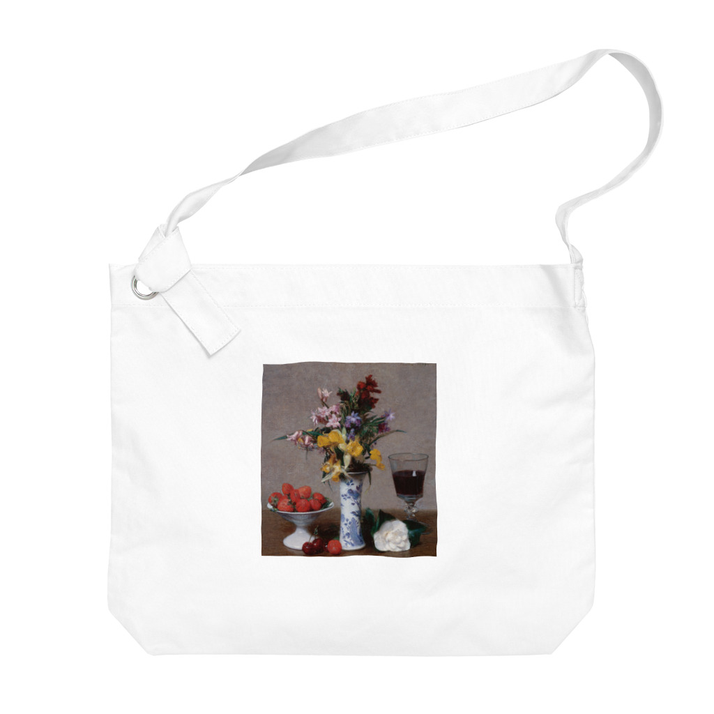 世界の絵画アートグッズのアンリ・ファンタン＝ラトゥール 《婚約の花束》 Big Shoulder Bag