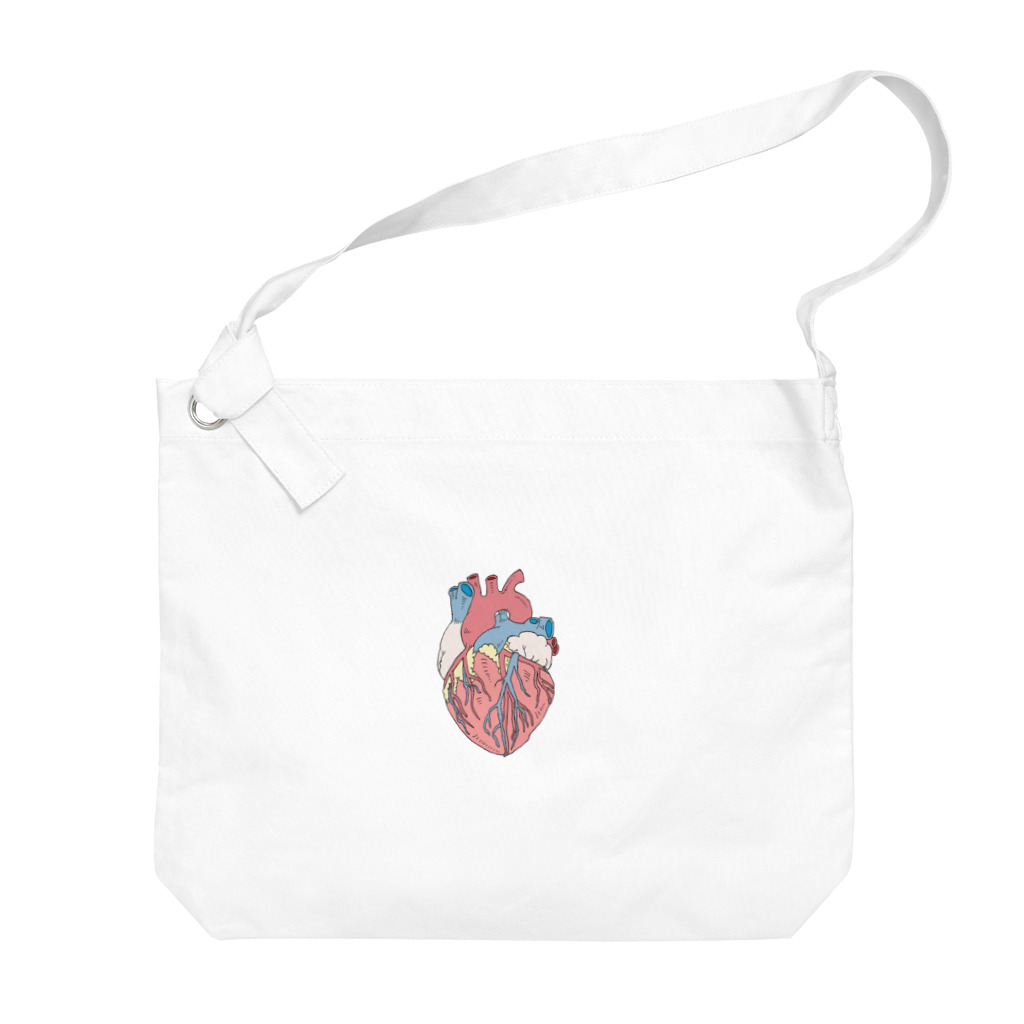 OGNdesignの心臓　内臓　Heart　NO.18 ビッグショルダーバッグ