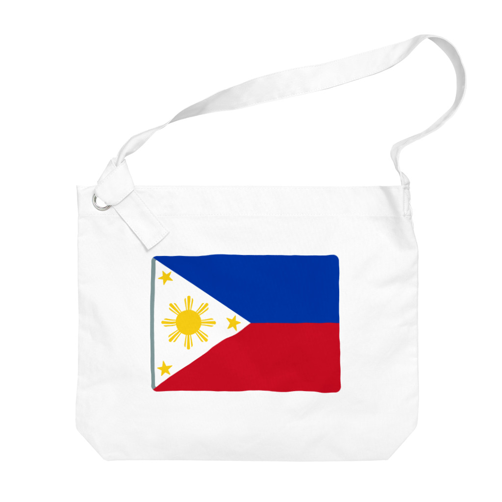お絵かき屋さんのフィリピンの国旗 ビッグショルダーバッグ