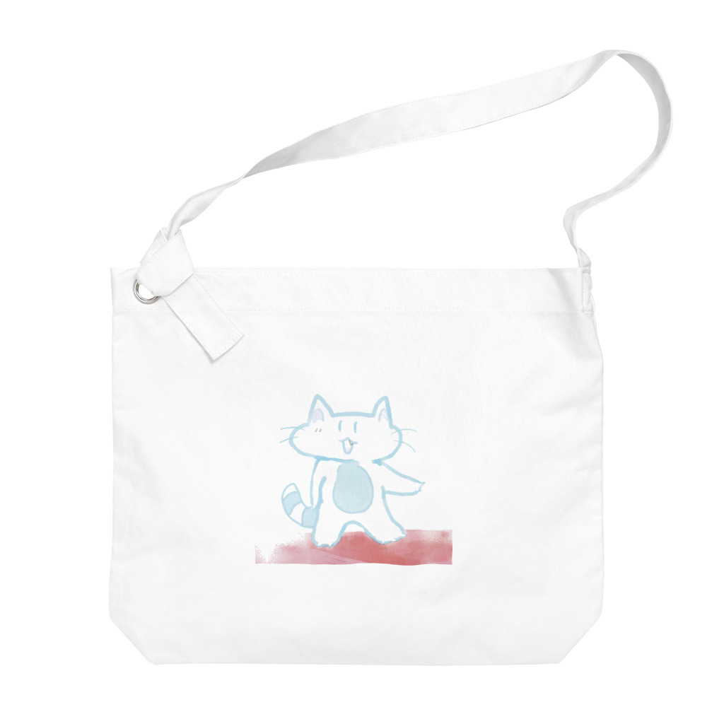 無のスーサイド・ねこ Big Shoulder Bag