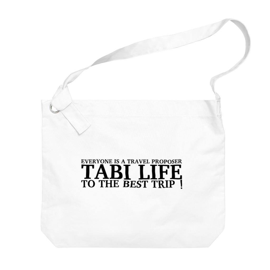 TABILIFE STOREのTABILIFE　英語ロゴ Big Shoulder Bag