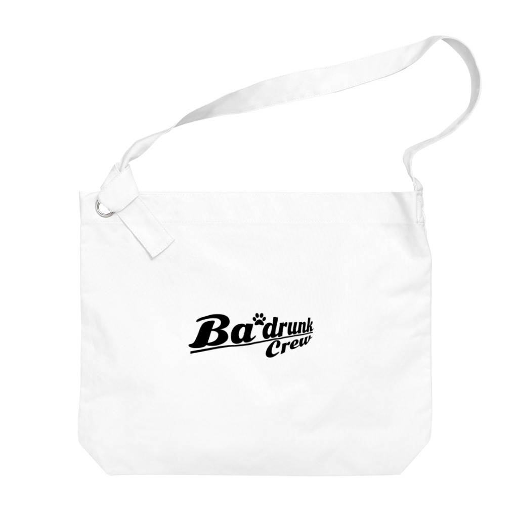 Ba'drunkのBa'drunk ロゴデザインVer.2(BLK) Big Shoulder Bag